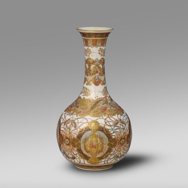 Satsuma earthenware vase